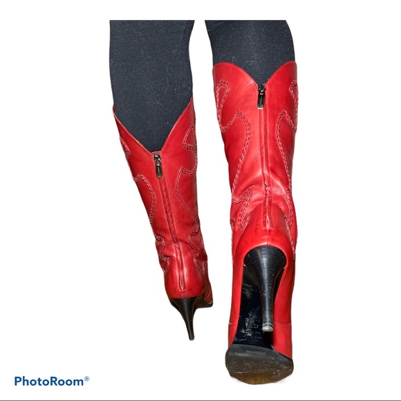 Sergio Rossi Italian Leather Knee High Boots - Picture 2 of 7